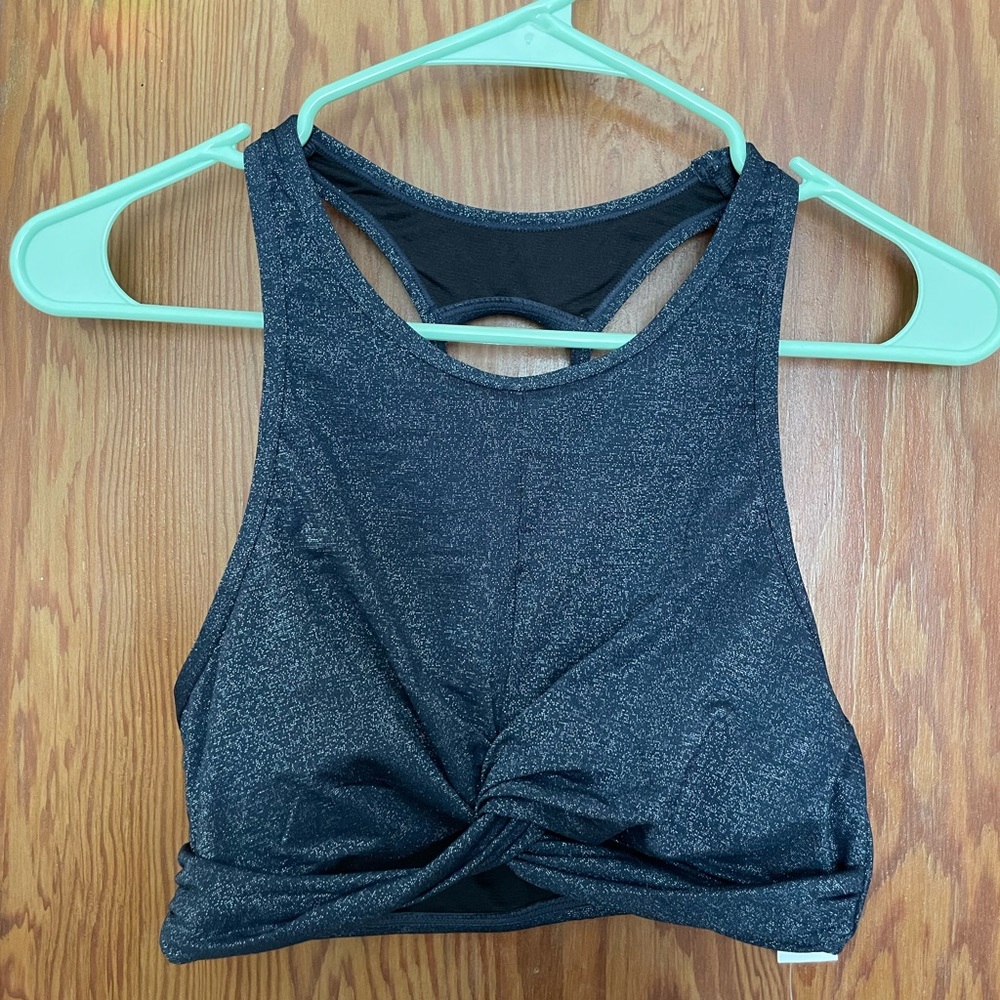 Racerback glitter swim/yoga/workout top NWT